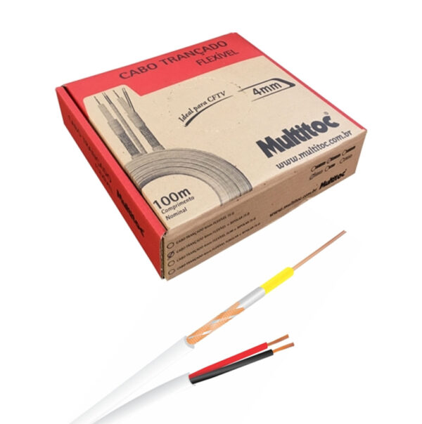Cabo Trançado Flexível 4mm Dupla Blindagem