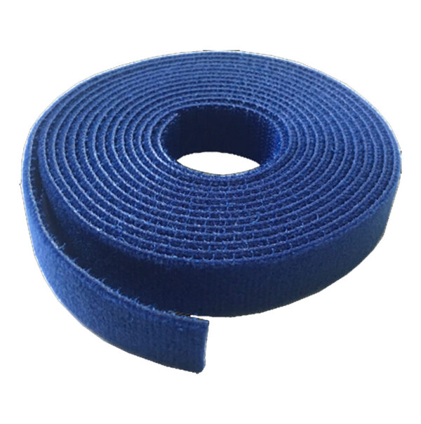 Fita Organizadora de Cabos Dupla Face Azul 3m x 2cm