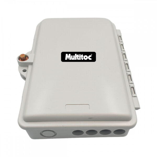 Caixa Atendimento Óptico Mini Cto Ftth 4fo Multitoc Branca - Imagem 2