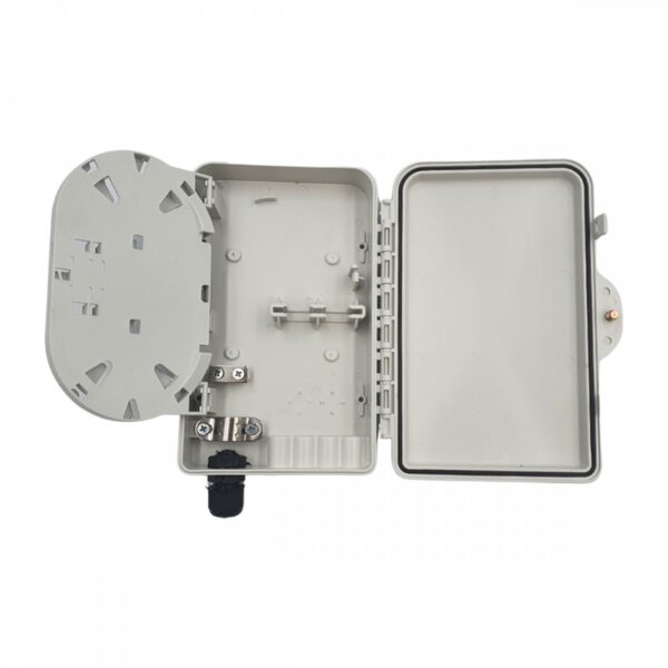 Caixa Atendimento Óptico Mini Cto Ftth 4fo Multitoc Branca - Imagem 7