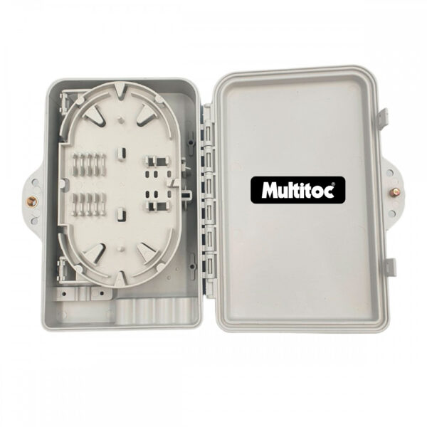 Caixa Atendimento Óptico Mini Cto Ftth 4fo Multitoc Branca - Imagem 3