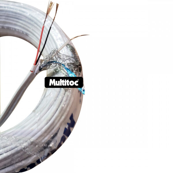 Cabo Coaxial Bipolar Dupla Blindagem 5mm Branco - 100m - Imagem 3