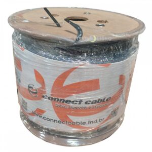 Cabo Híbrido 4 Pares + Alimentação 2x18 AWG Preto - 300m