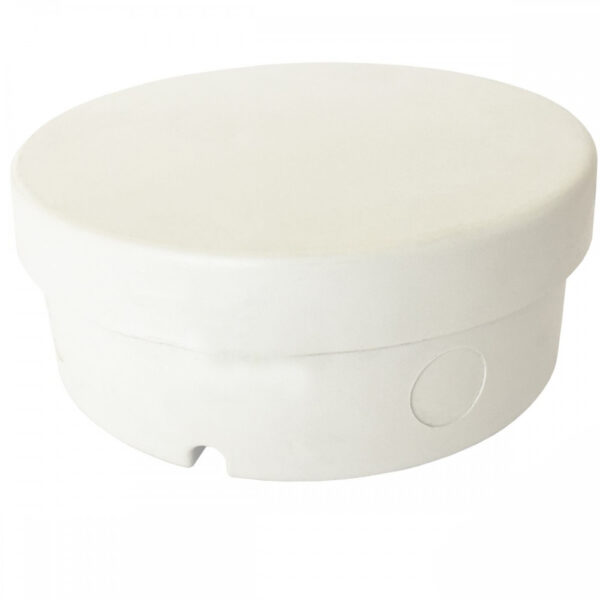 Caixa de Sobrepor CFTV Redonda Branca 12x5cm