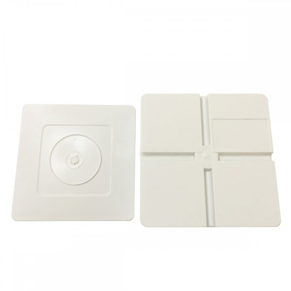Caixa de Sobrepor CFTV Quadrada Branca 8,5x8,5x4,5cm - Imagem 3
