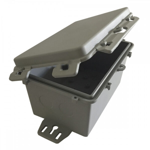 Caixa Hermética Cinza Micro 115x75x70mm - Imagem 4