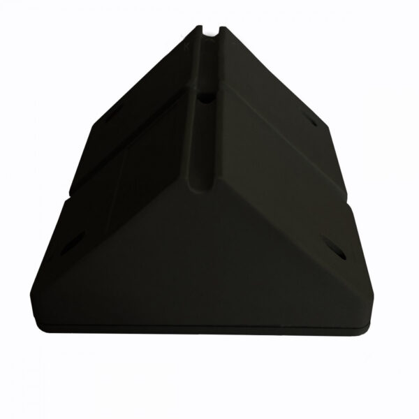 Caixa de Sobrepor CFTV Triangular Preta 8,5x8,5x4,5cm - Imagem 4