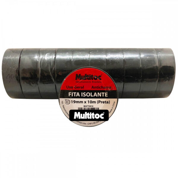 Fita Isolante Anti Chama 19mm X 10m - 08 unidades - Imagem 2