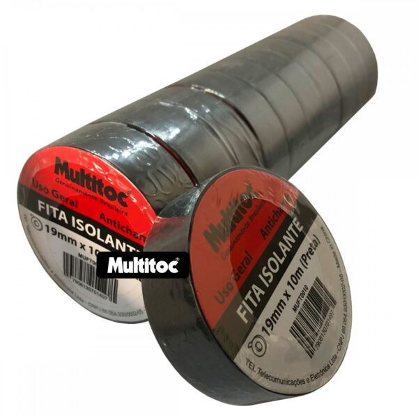Fita Isolante Anti Chama 19mm X 10m - 08 unidades - Imagem 3