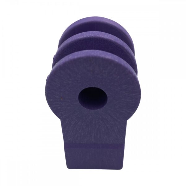 Suporte Plástico com Roldana 2 vias Roxo 50 Peças - Imagem 2