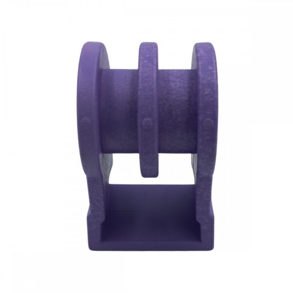 Suporte Plástico com Roldana 2 vias Roxo 50 Peças - Imagem 3