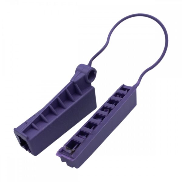 Esticador Cunha para Cabo Drop Roxo - 50 Unidades - Imagem 2