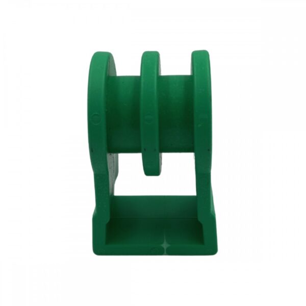 Suporte Plástico com Roldana 2 vias Verde 50 Peças - Imagem 4