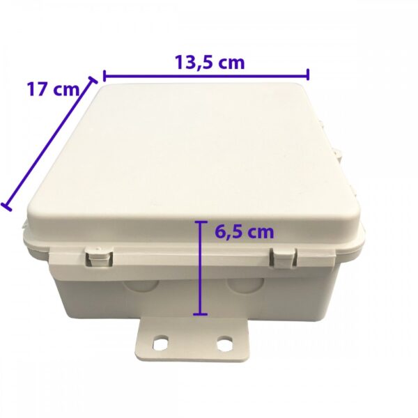 Caixa Hermética Branca Mini 170x135x65mm - Imagem 5