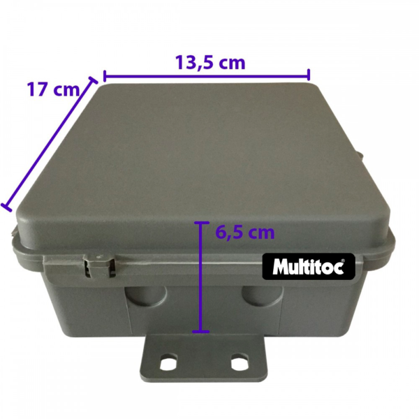 Caixa Hermética Cinza Mini 170x135x65mm - Imagem 5