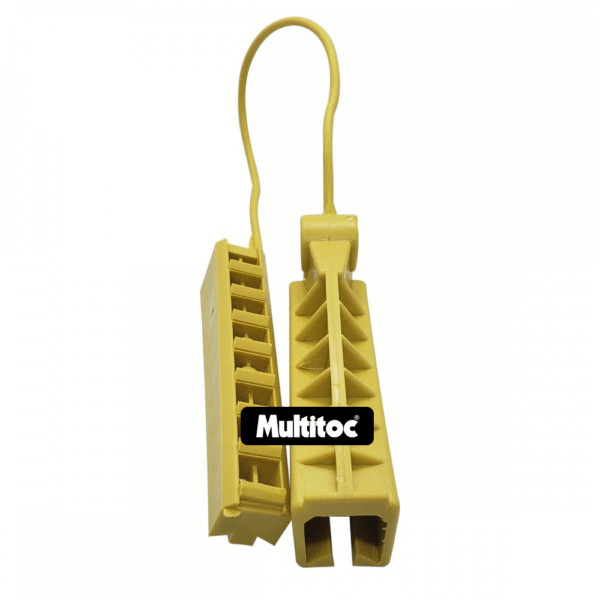 Esticador Cunha para Cabo Drop Amarelo - 50 Unidades - Imagem 3