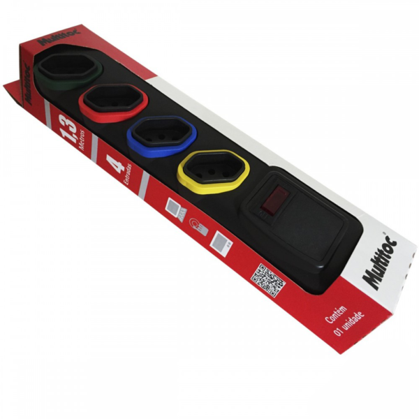 Filtro de Linha Bivolt com 4 Tomadas Modelo 1000 - Imagem 2