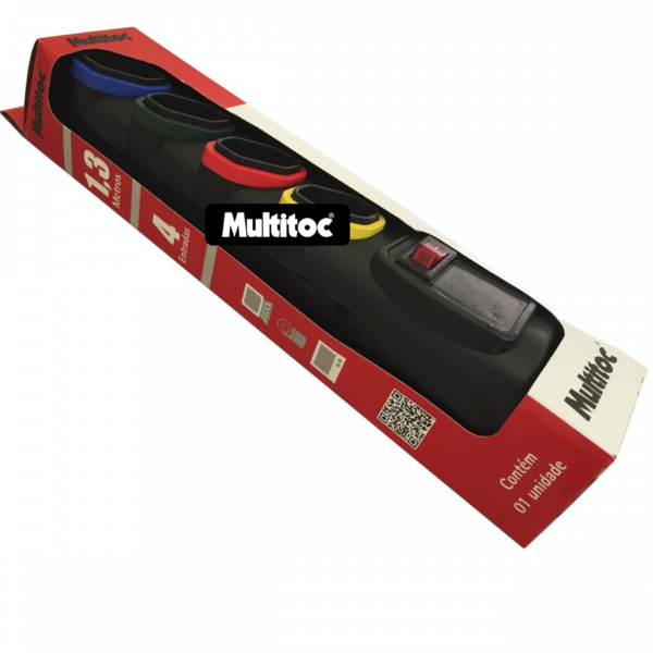 Filtro de Linha Bivolt com 4 Tomadas e Chave Disjuntora Modelo 2000 - Imagem 2