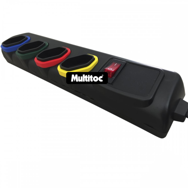 Filtro de Linha Bivolt com 4 Tomadas e Chave Disjuntora Modelo 2000 - Imagem 3